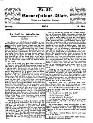 Regensburger Conversations-Blatt (Regensburger Tagblatt) Freitag 12. Mai 1854