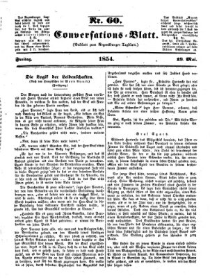 Regensburger Conversations-Blatt (Regensburger Tagblatt) Freitag 19. Mai 1854