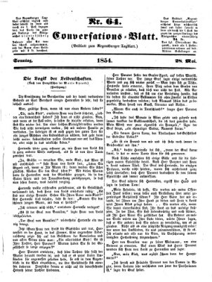 Regensburger Conversations-Blatt (Regensburger Tagblatt) Sonntag 28. Mai 1854