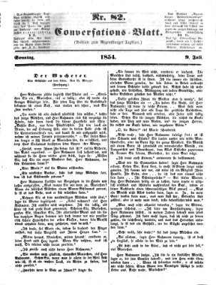 Regensburger Conversations-Blatt (Regensburger Tagblatt) Sonntag 9. Juli 1854