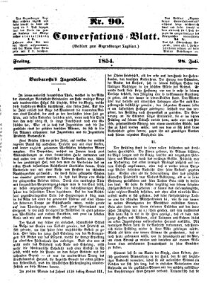 Regensburger Conversations-Blatt (Regensburger Tagblatt) Freitag 28. Juli 1854