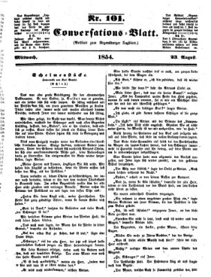 Regensburger Conversations-Blatt (Regensburger Tagblatt) Mittwoch 23. August 1854