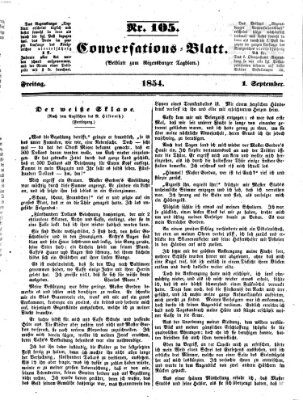 Regensburger Conversations-Blatt (Regensburger Tagblatt) Freitag 1. September 1854