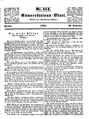 Regensburger Conversations-Blatt (Regensburger Tagblatt) Freitag 22. September 1854