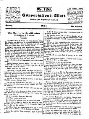 Regensburger Conversations-Blatt (Regensburger Tagblatt) Freitag 20. Oktober 1854