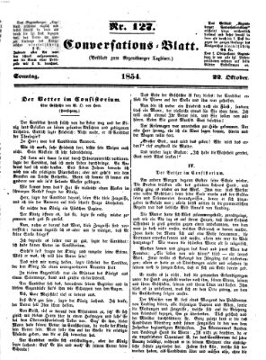 Regensburger Conversations-Blatt (Regensburger Tagblatt) Sonntag 22. Oktober 1854