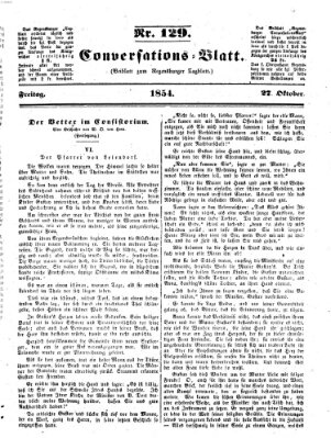 Regensburger Conversations-Blatt (Regensburger Tagblatt) Freitag 27. Oktober 1854