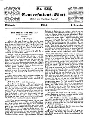 Regensburger Conversations-Blatt (Regensburger Tagblatt) Mittwoch 1. November 1854