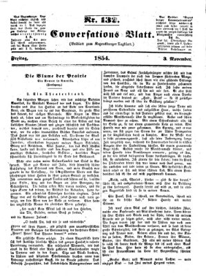 Regensburger Conversations-Blatt (Regensburger Tagblatt) Freitag 3. November 1854