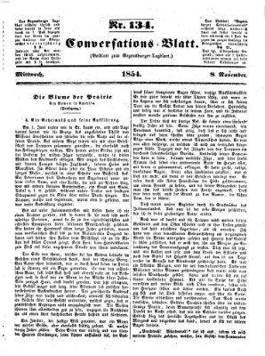 Regensburger Conversations-Blatt (Regensburger Tagblatt) Mittwoch 8. November 1854