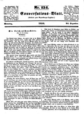 Regensburger Conversations-Blatt (Regensburger Tagblatt) Sonntag 24. Dezember 1854