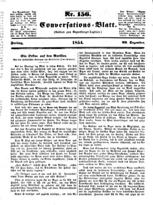 Regensburger Conversations-Blatt (Regensburger Tagblatt) Freitag 29. Dezember 1854