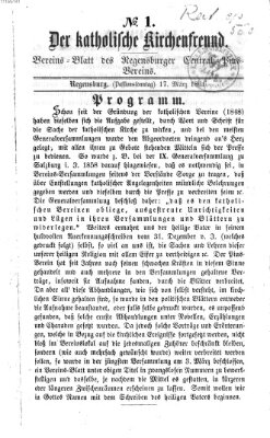 Der katholische Kirchenfreund (Der katholische Volksfreund) Sonntag 17. März 1861