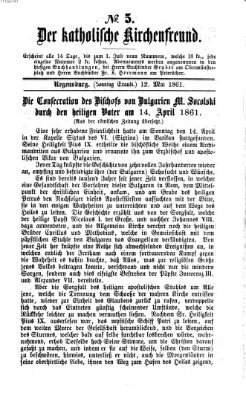 Der katholische Kirchenfreund (Der katholische Volksfreund) Sonntag 12. Mai 1861