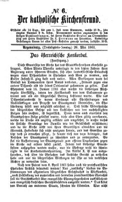 Der katholische Kirchenfreund (Der katholische Volksfreund) Sonntag 26. Mai 1861