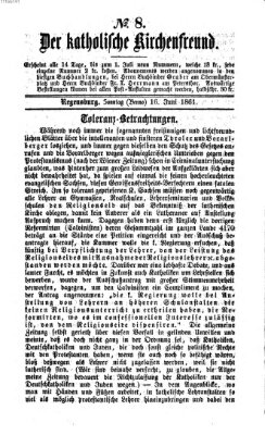 Der katholische Kirchenfreund (Der katholische Volksfreund) Sonntag 16. Juni 1861