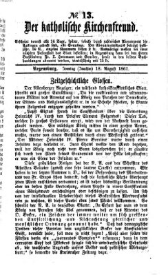 Der katholische Kirchenfreund (Der katholische Volksfreund) Sonntag 18. August 1861