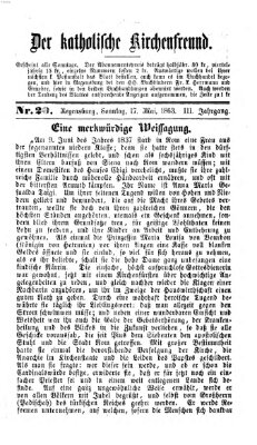 Der katholische Kirchenfreund (Der katholische Volksfreund) Sonntag 17. Mai 1863