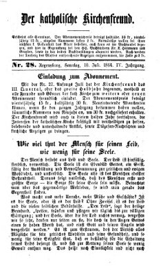 Der katholische Kirchenfreund (Der katholische Volksfreund) Sonntag 10. Juli 1864