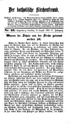 Der katholische Kirchenfreund (Der katholische Volksfreund) Sonntag 14. August 1864