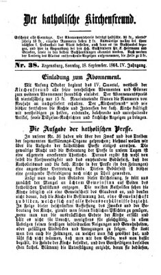 Der katholische Kirchenfreund (Der katholische Volksfreund) Sonntag 18. September 1864