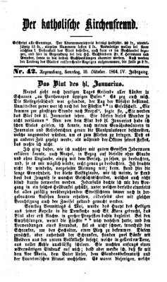 Der katholische Kirchenfreund (Der katholische Volksfreund) Sonntag 16. Oktober 1864