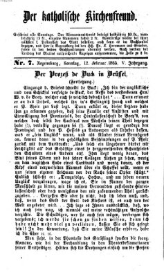 Der katholische Kirchenfreund (Der katholische Volksfreund) Sonntag 12. Februar 1865