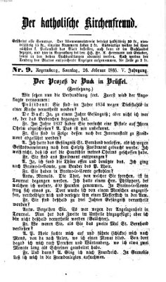 Der katholische Kirchenfreund (Der katholische Volksfreund) Sonntag 26. Februar 1865