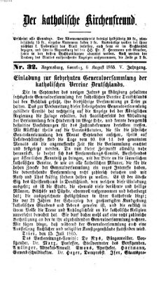 Der katholische Kirchenfreund (Der katholische Volksfreund) Sonntag 6. August 1865