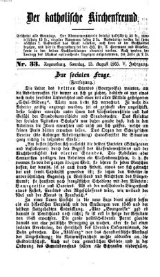 Der katholische Kirchenfreund (Der katholische Volksfreund) Sonntag 13. August 1865