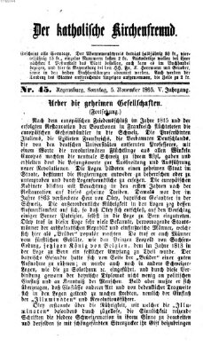 Der katholische Kirchenfreund (Der katholische Volksfreund) Sonntag 5. November 1865