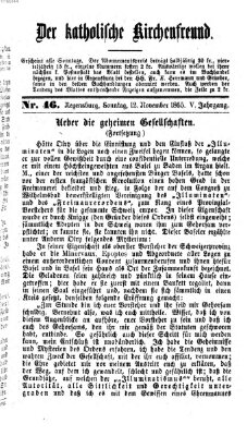 Der katholische Kirchenfreund (Der katholische Volksfreund) Sonntag 12. November 1865