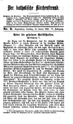 Der katholische Kirchenfreund (Der katholische Volksfreund) Sonntag 14. Januar 1866