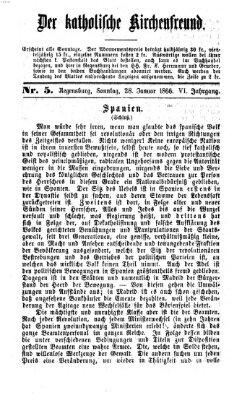 Der katholische Kirchenfreund (Der katholische Volksfreund) Sonntag 28. Januar 1866