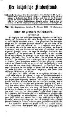 Der katholische Kirchenfreund (Der katholische Volksfreund) Sonntag 4. Februar 1866