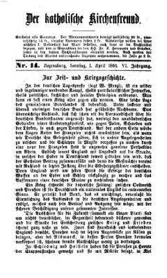 Der katholische Kirchenfreund (Der katholische Volksfreund) Sonntag 1. April 1866