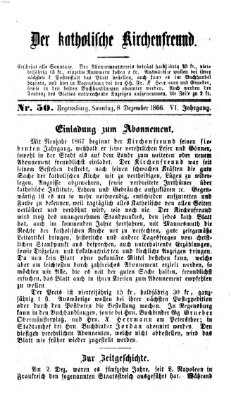 Der katholische Kirchenfreund (Der katholische Volksfreund) Samstag 8. Dezember 1866