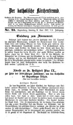 Der katholische Kirchenfreund (Der katholische Volksfreund) Sonntag 9. Juni 1867