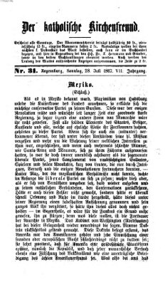 Der katholische Kirchenfreund (Der katholische Volksfreund) Sonntag 28. Juli 1867