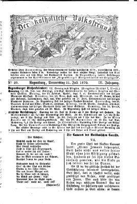 Der katholische Volksfreund Donnerstag 21. Juli 1870