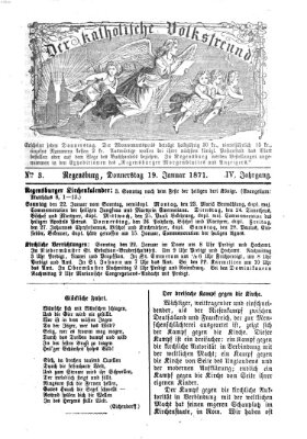 Der katholische Volksfreund Donnerstag 19. Januar 1871