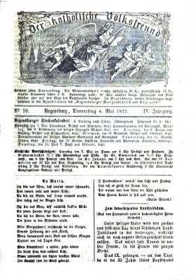 Der katholische Volksfreund Donnerstag 4. Mai 1871