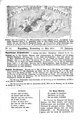 Der katholische Volksfreund Donnerstag 11. Mai 1871