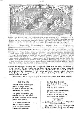 Der katholische Volksfreund Donnerstag 10. August 1871