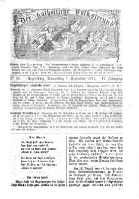 Der katholische Volksfreund Donnerstag 7. September 1871