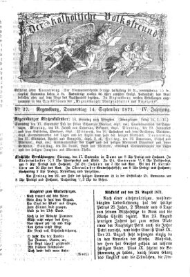 Der katholische Volksfreund Donnerstag 14. September 1871