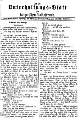 Der katholische Volksfreund Donnerstag 28. September 1871