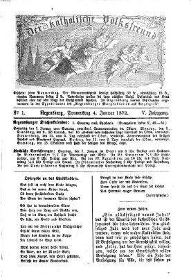 Der katholische Volksfreund Donnerstag 4. Januar 1872