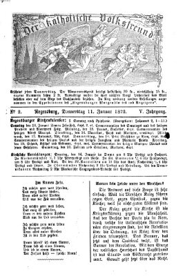 Der katholische Volksfreund Donnerstag 11. Januar 1872