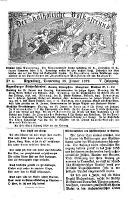 Der katholische Volksfreund Donnerstag 25. Januar 1872